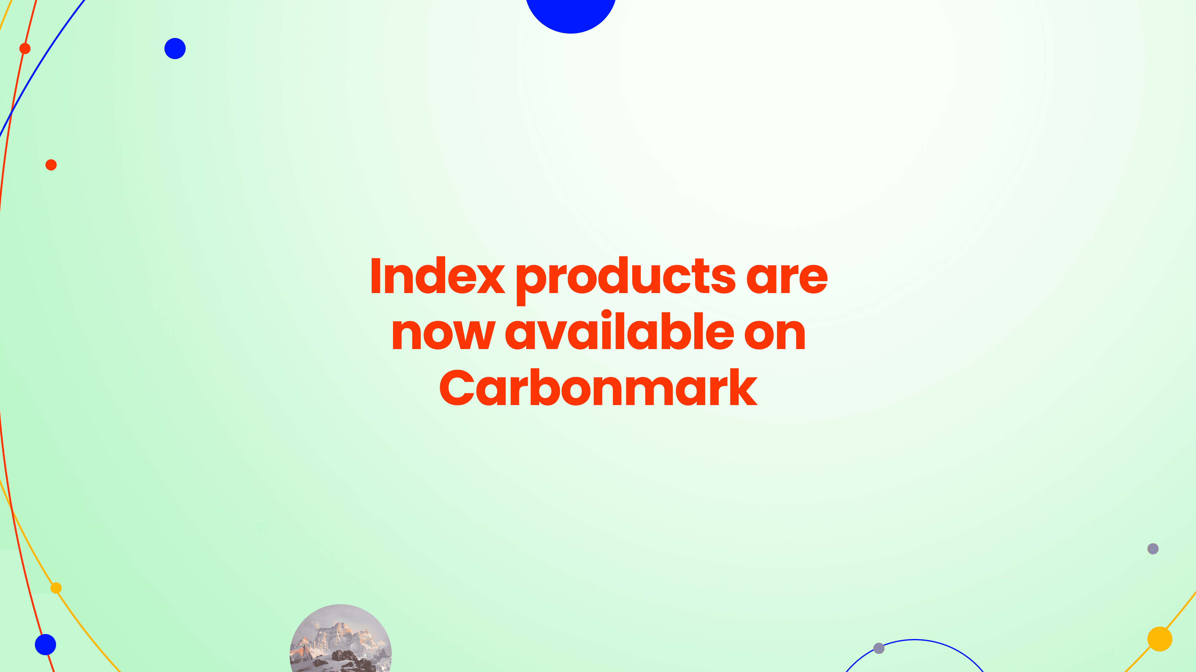 Index products are now available on Carbonmark